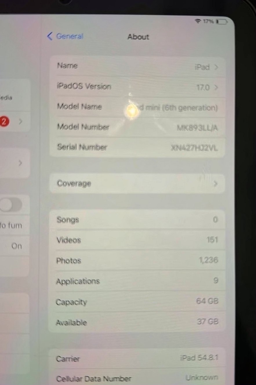 Apple iPad mini 6th Gen 64GB Unlocked - Used image 3