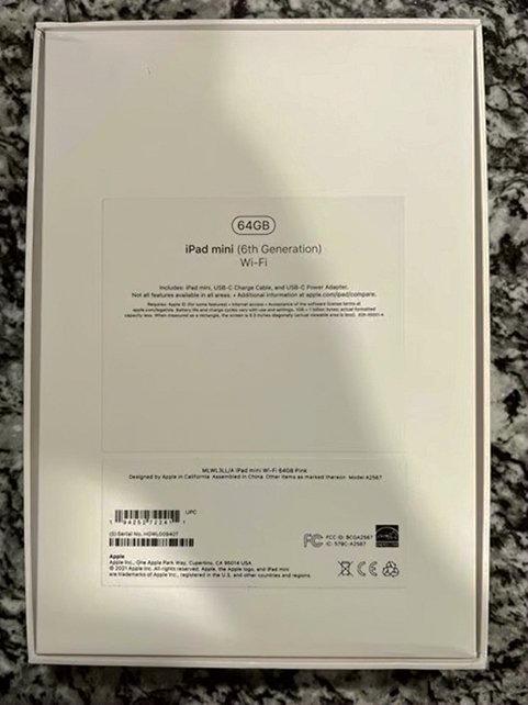 Apple iPad Mini 6th Gen 64GB Pink Unlocked - Used image 5