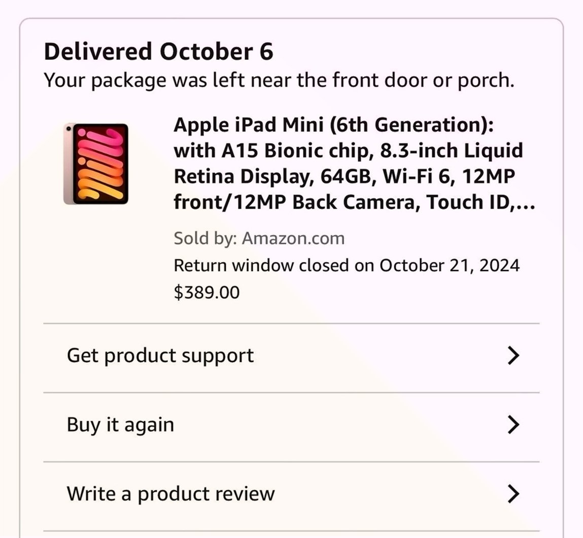 Apple iPad mini 6th Gen 64GB Space Gray Unlocked - Used image 5