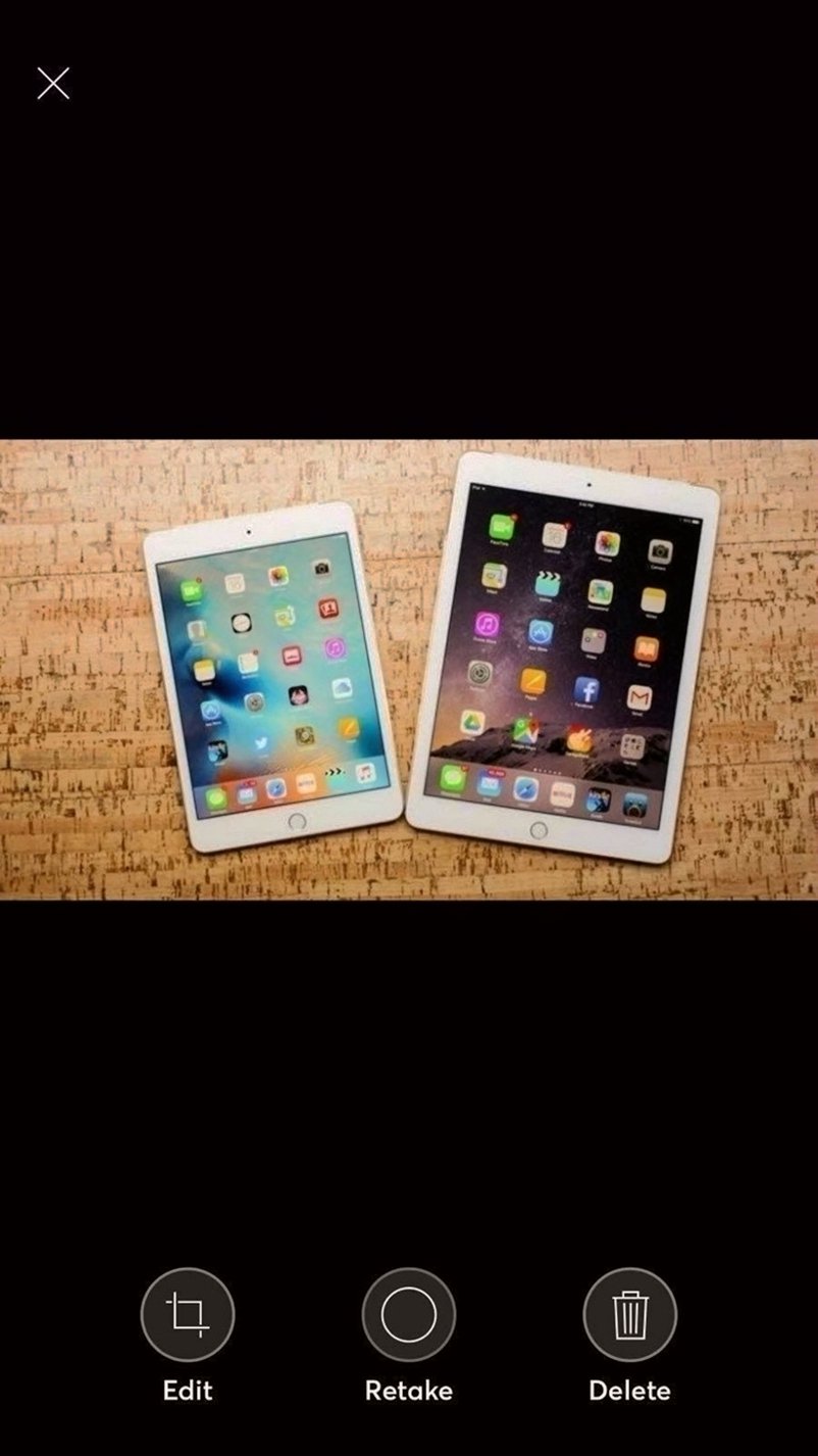 Apple iPad mini 4 White with Gold Unlocked - Used image 2