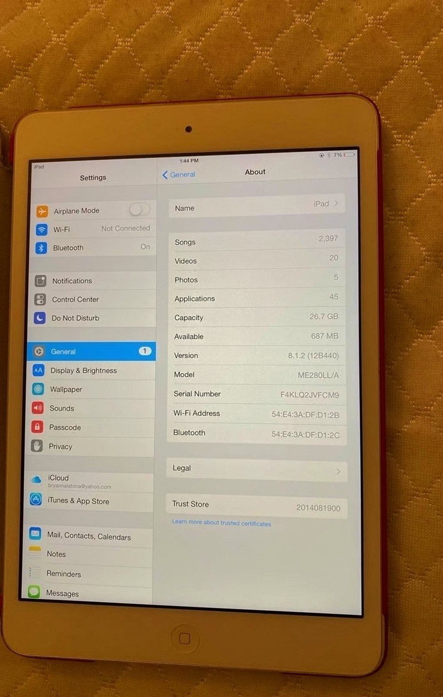 Apple iPad mini 2nd Generation 32GB Silver Unlocked - Used