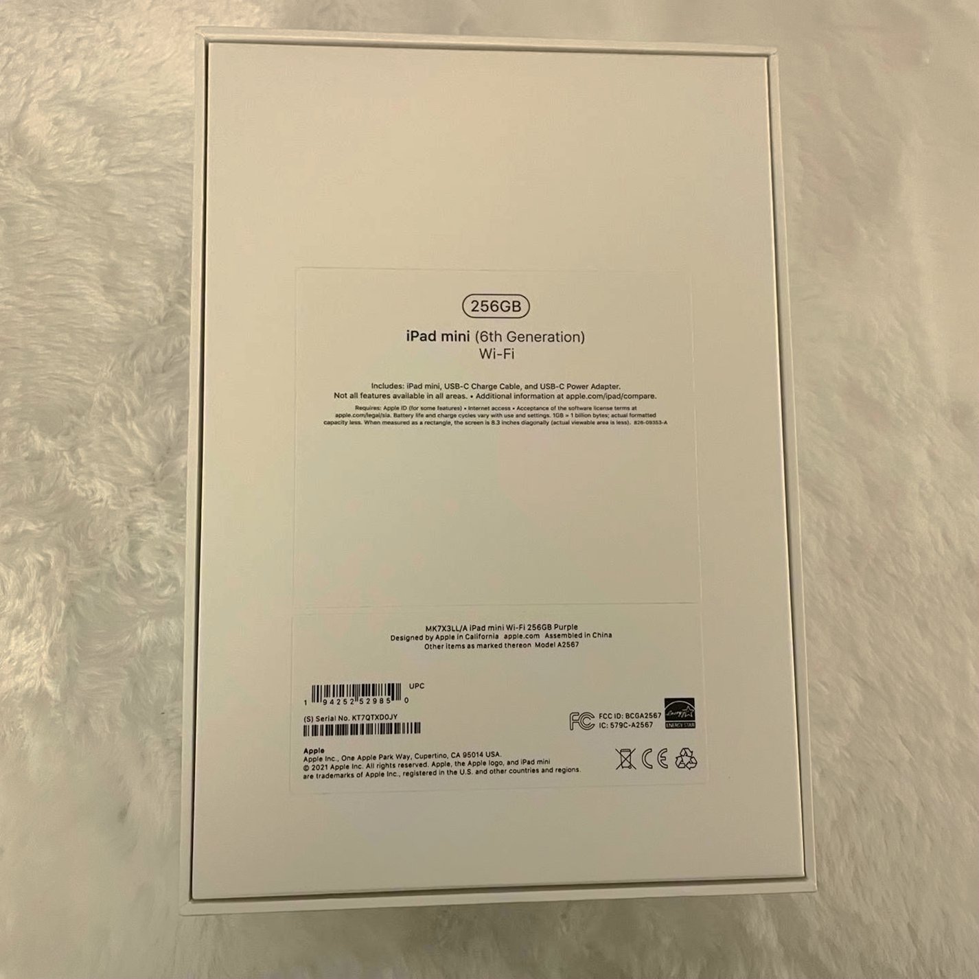 Apple iPad mini 6th Gen 256GB Purple Unlocked - Used image 3