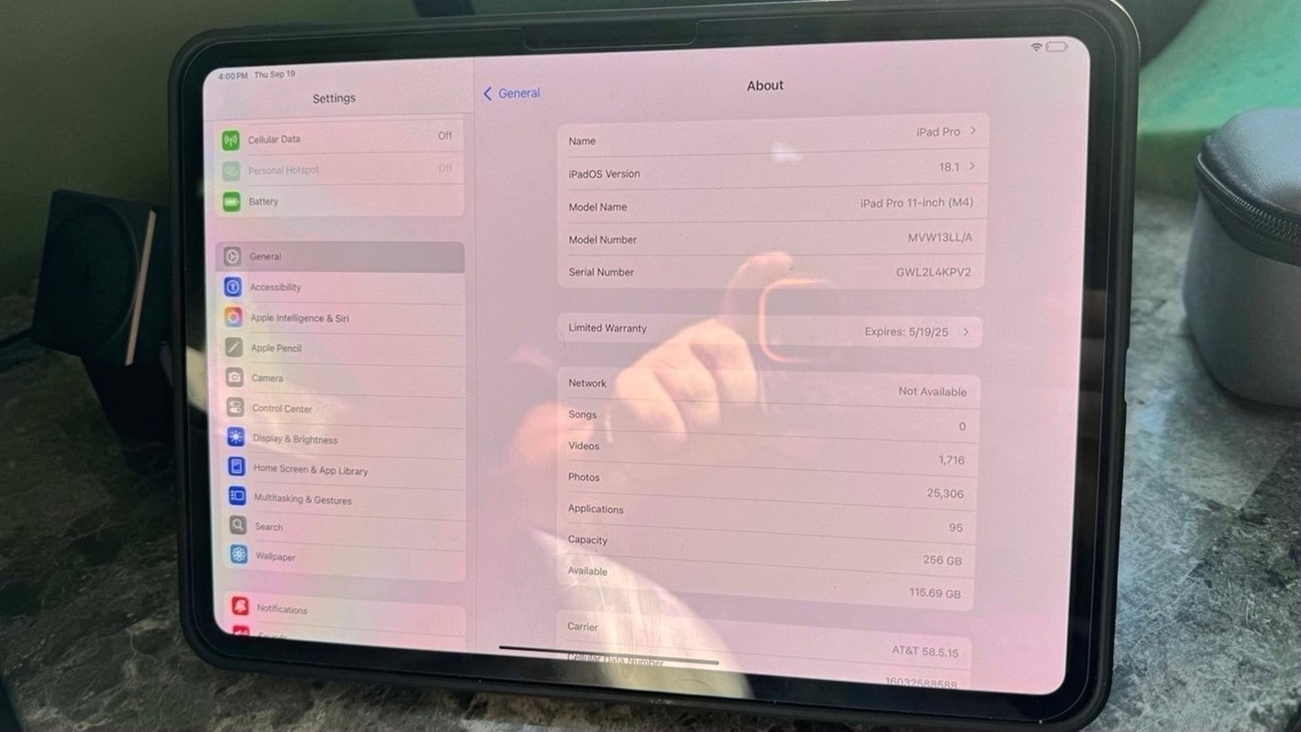 Apple iPad Pro M4 256GB Unlocked Used image 4