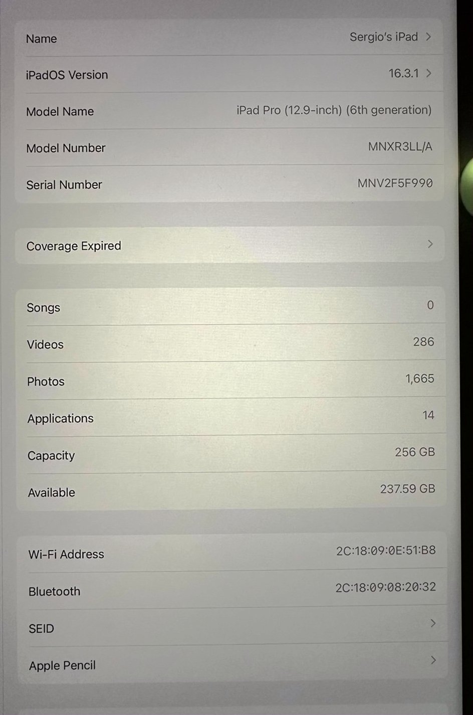 Apple iPad Pro 256GB 12.9-inch Unlocked - Used image 3