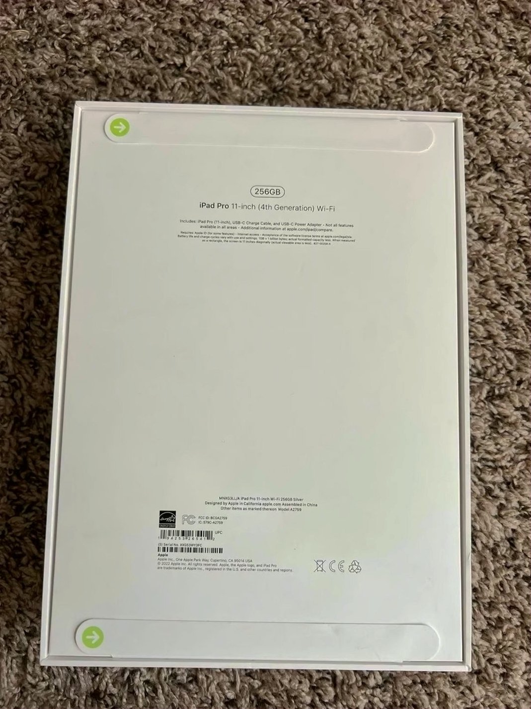Apple iPad Pro 11 Inch 4th Generation 256GB Silver Unlocked - Used image 2