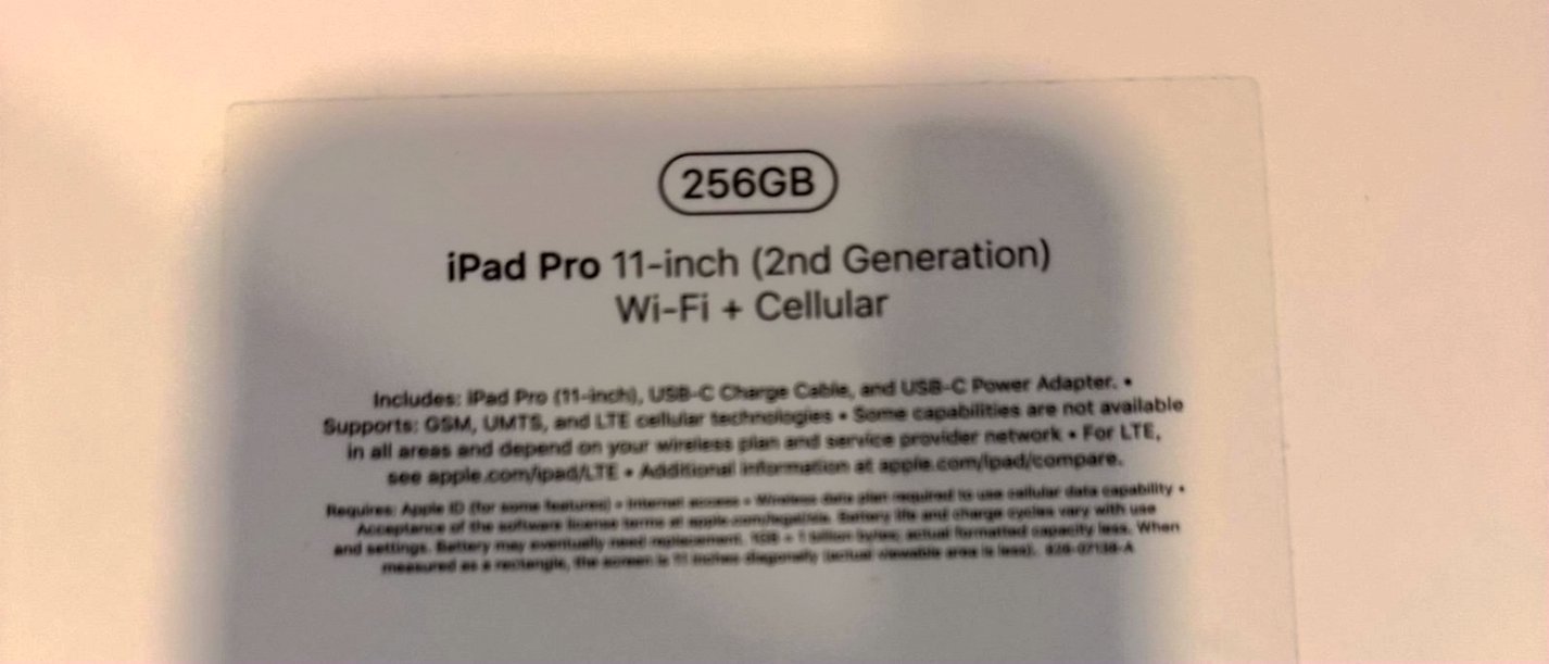 Apple iPad Pro 2nd Generation 256GB Unlocked - Used image 2