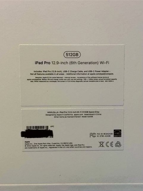 Apple iPad Pro 12.9in 512GB Space Gray Unlocked - Used image 4