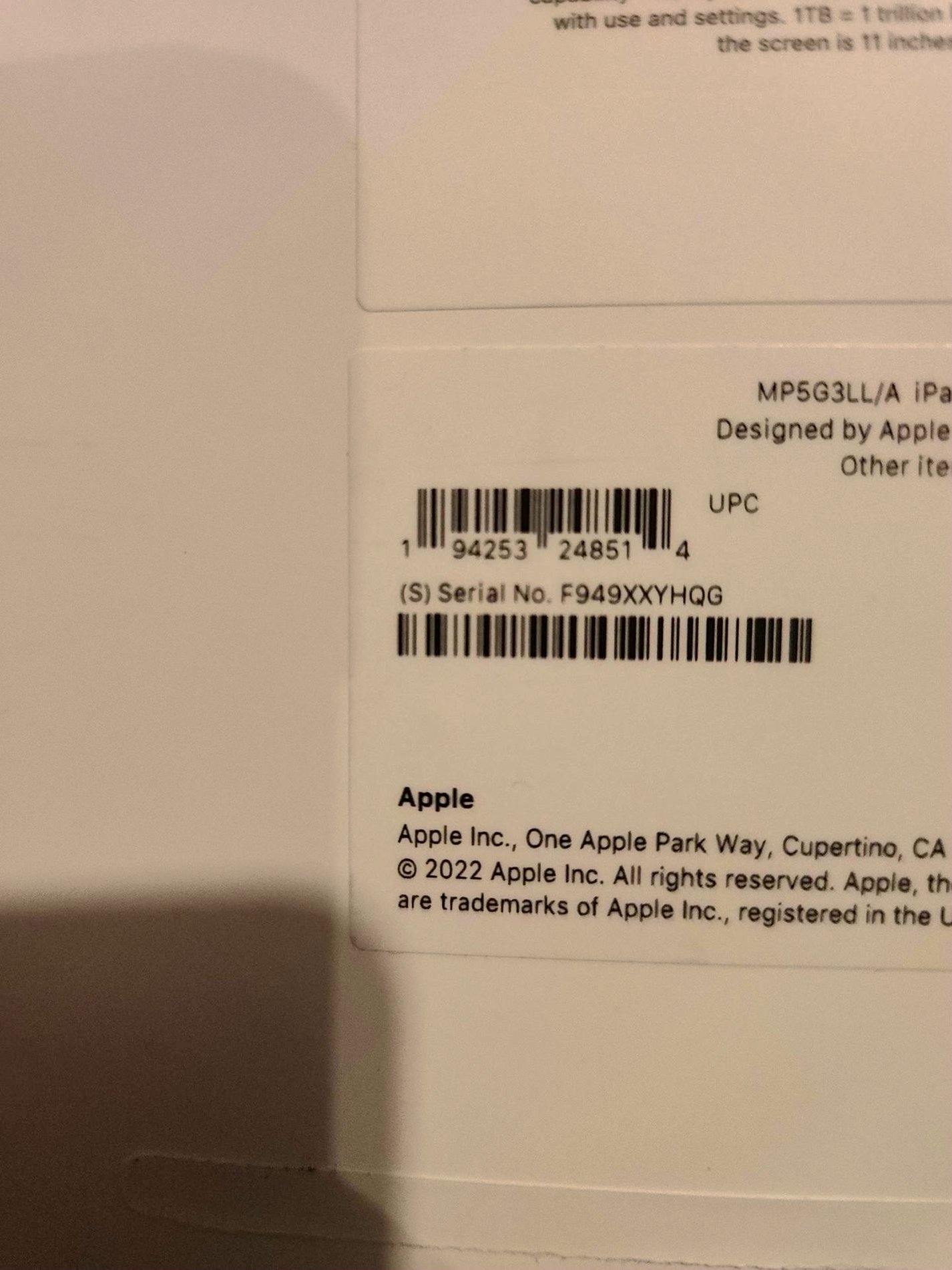 Apple iPad Pro 11in 2TB Space Gray Unlocked - Used image 5