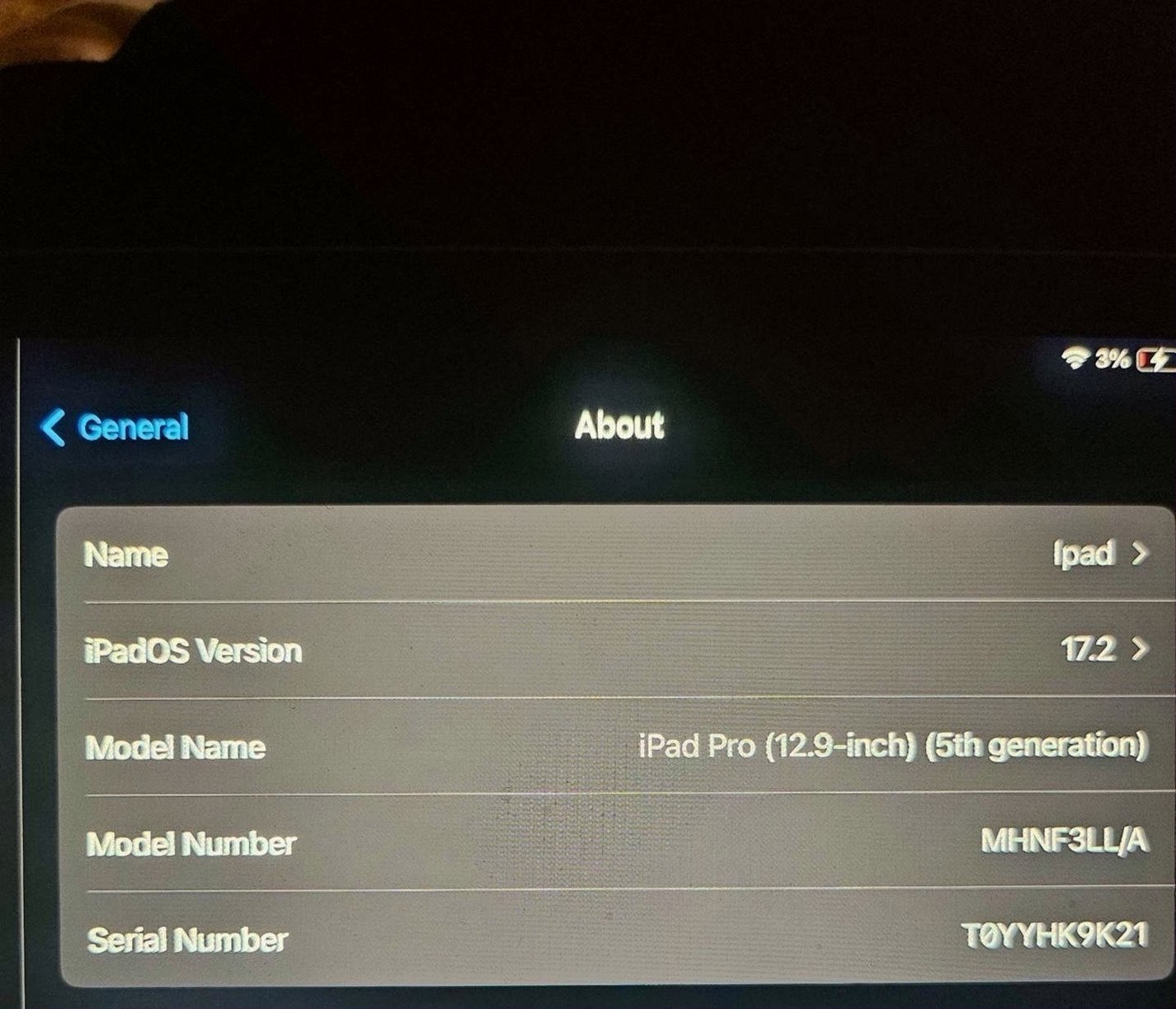 Apple iPad Pro 12.9 inch 128GB Space Gray Unlocked - Used image 3