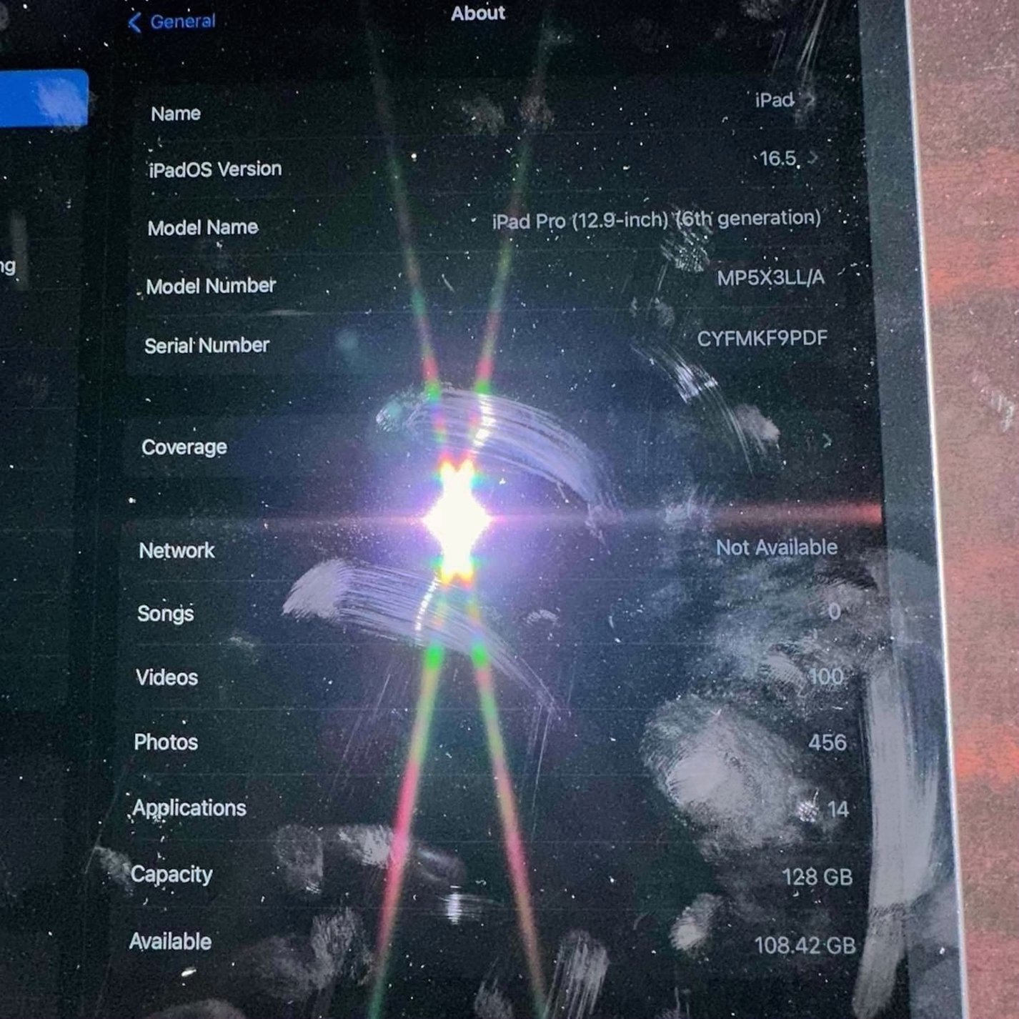 Apple iPad Pro 12.9in 128GB Space Gray Unlocked - Used image 3