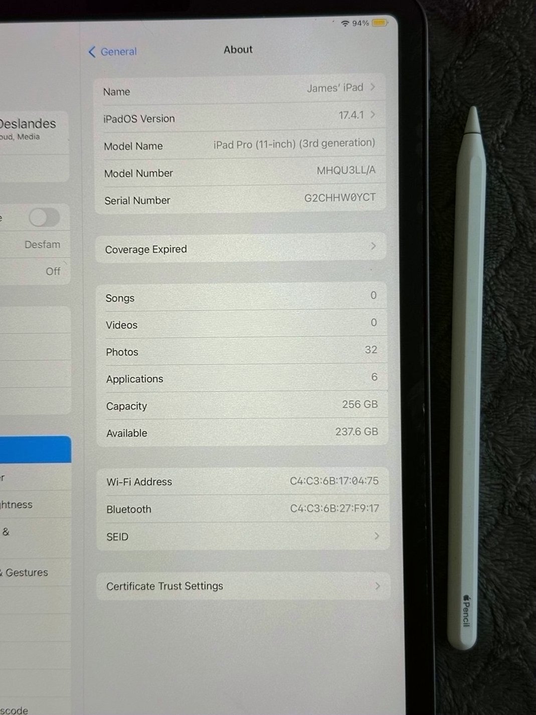 Apple iPad Pro with M1 Chip 256GB Unlocked - Used image 3