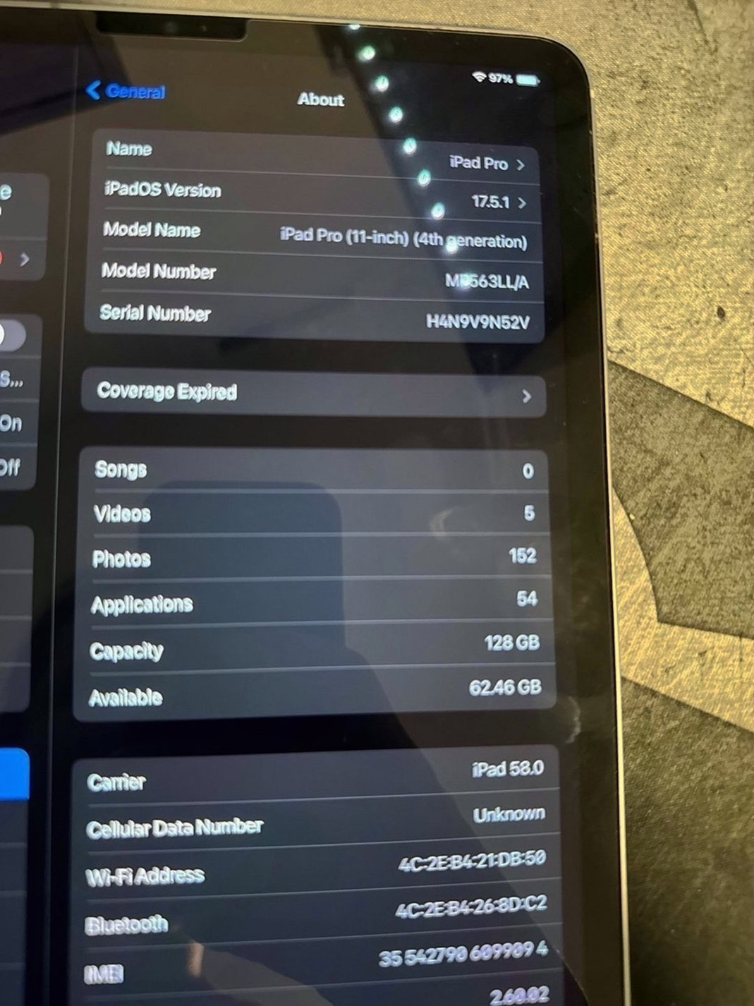 Apple iPad Pro 11in 4th Gen 128GB Unlocked Used image 4