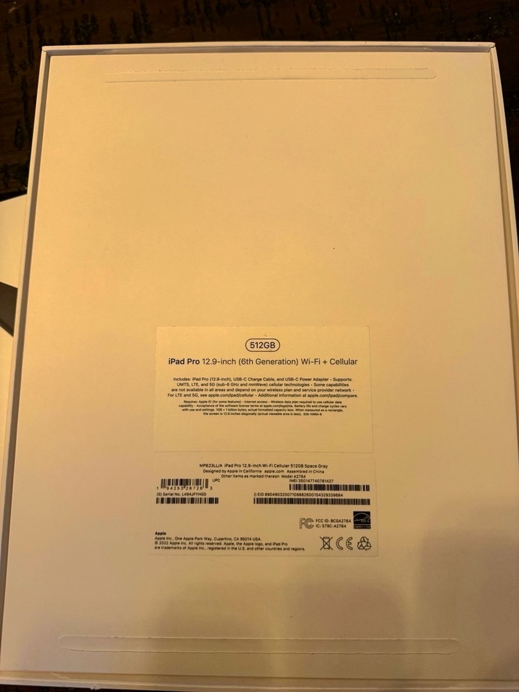 Apple iPad Pro 12.9 512GB Space Gray Unlocked Used image 3