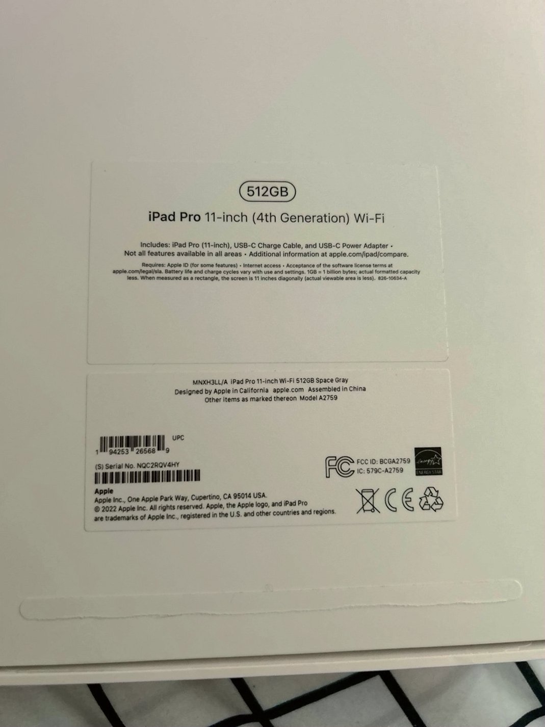 Apple iPad Pro 11 inch 512GB Space Grey Unlocked - Used image 5
