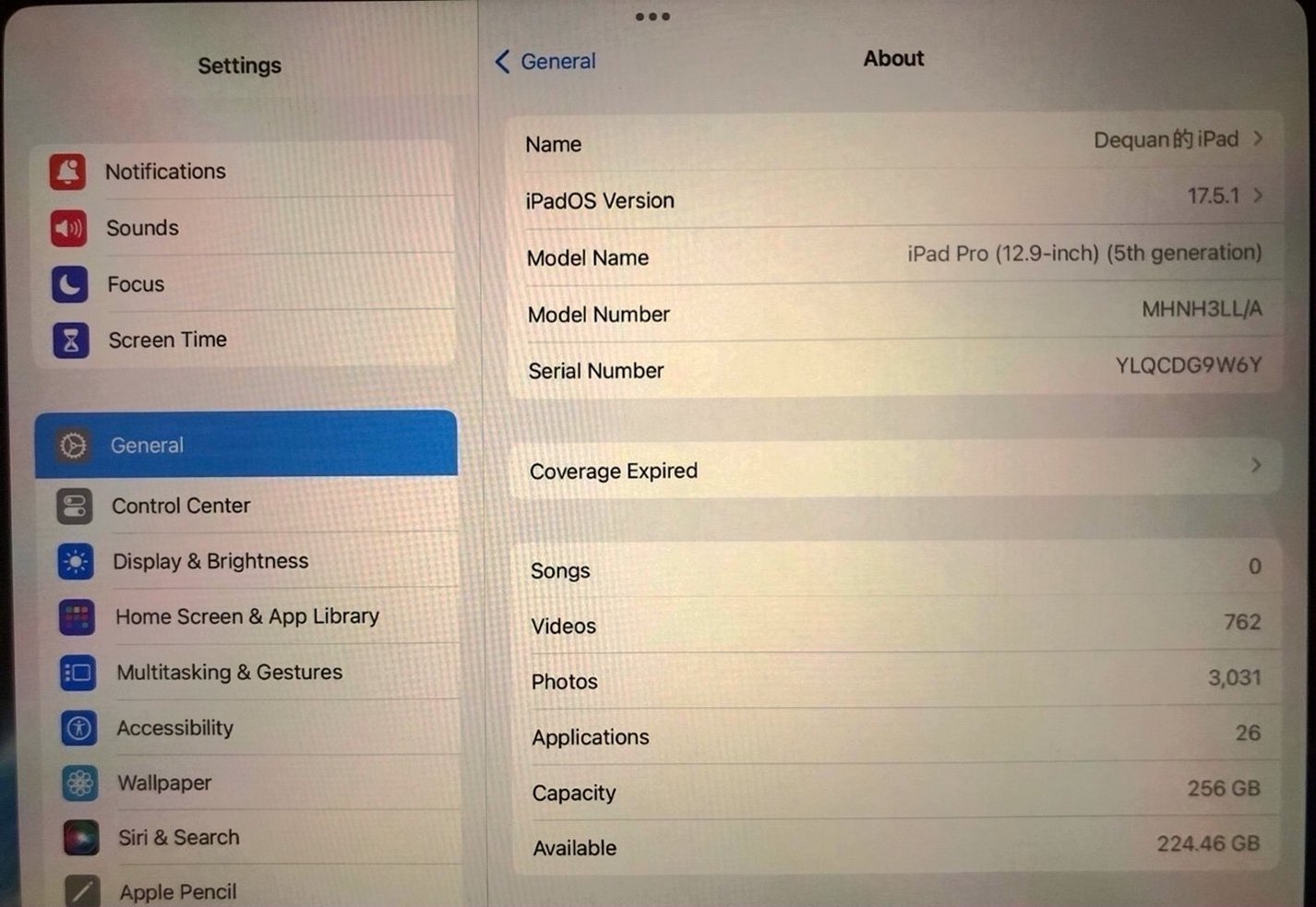 Apple iPad Pro 5th Generation 256GB Unlocked - Used image 3