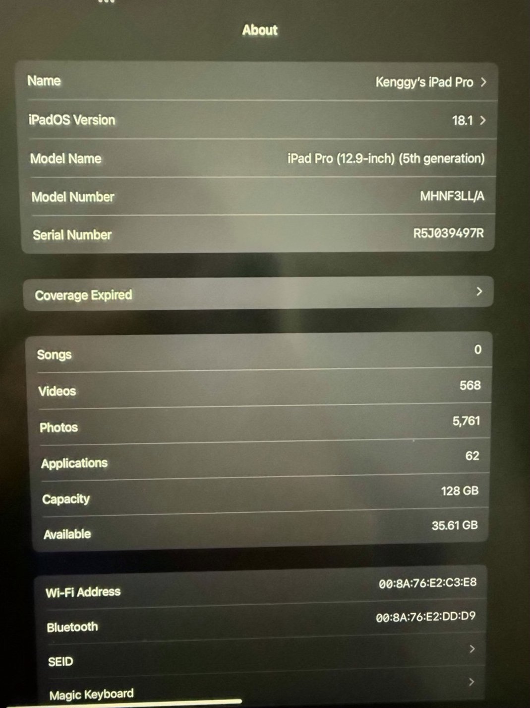Apple iPad Pro 12.9 inch 5th Generation Unlocked - Used image 4