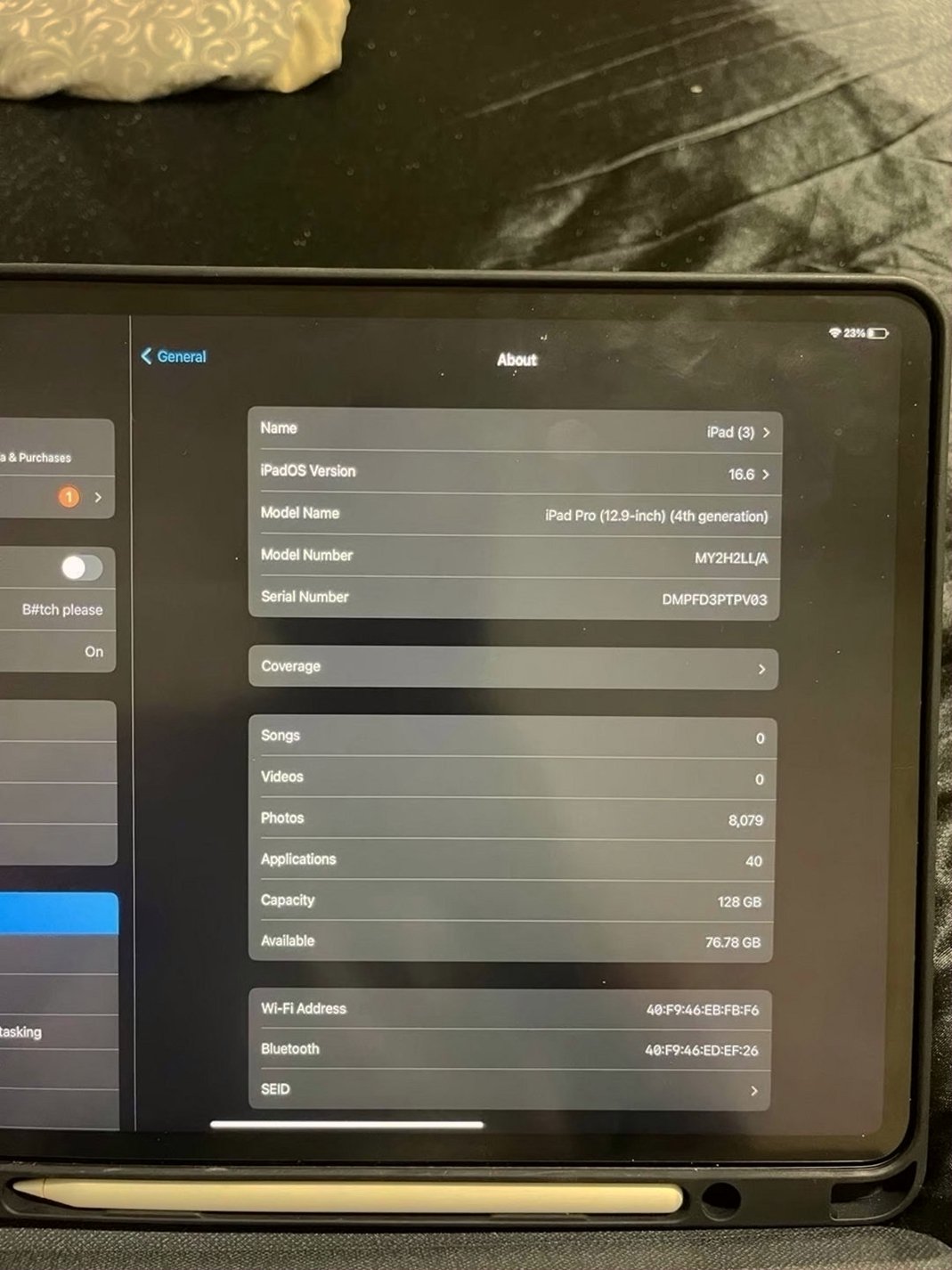 Apple iPad Pro 4th Generation 128GB Space Gray Unlocked - Used image 5