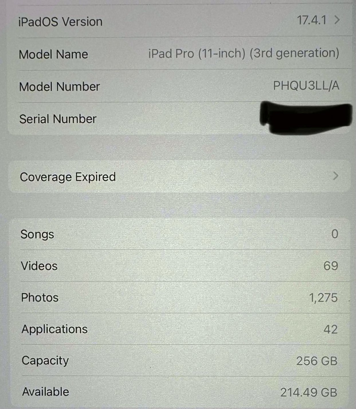 Apple iPad Pro 11 inch 256GB Space Gray Unlocked - Used image 4