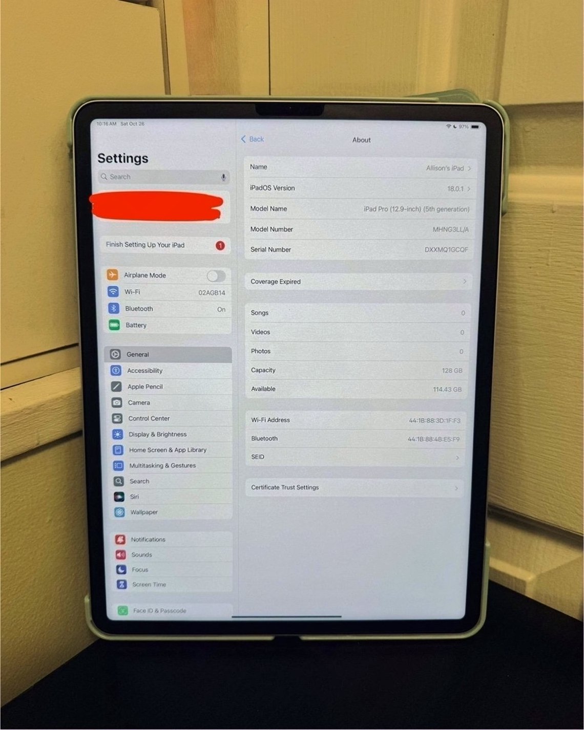 Apple iPad Pro 12.9in 128GB Unlocked Used image 4