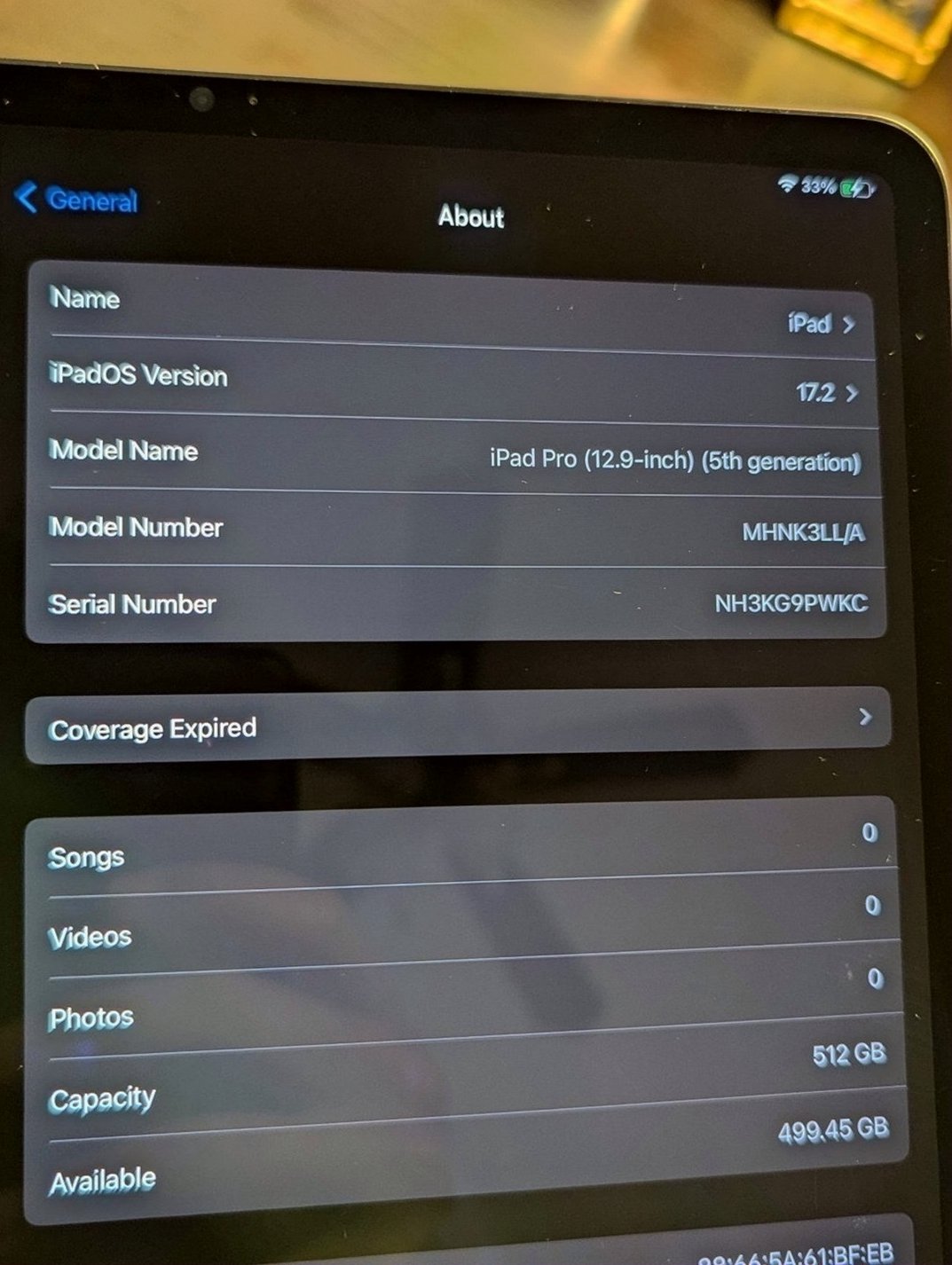 Apple iPad Pro (5th Gen) 512GB Silver Unlocked - Used image 3