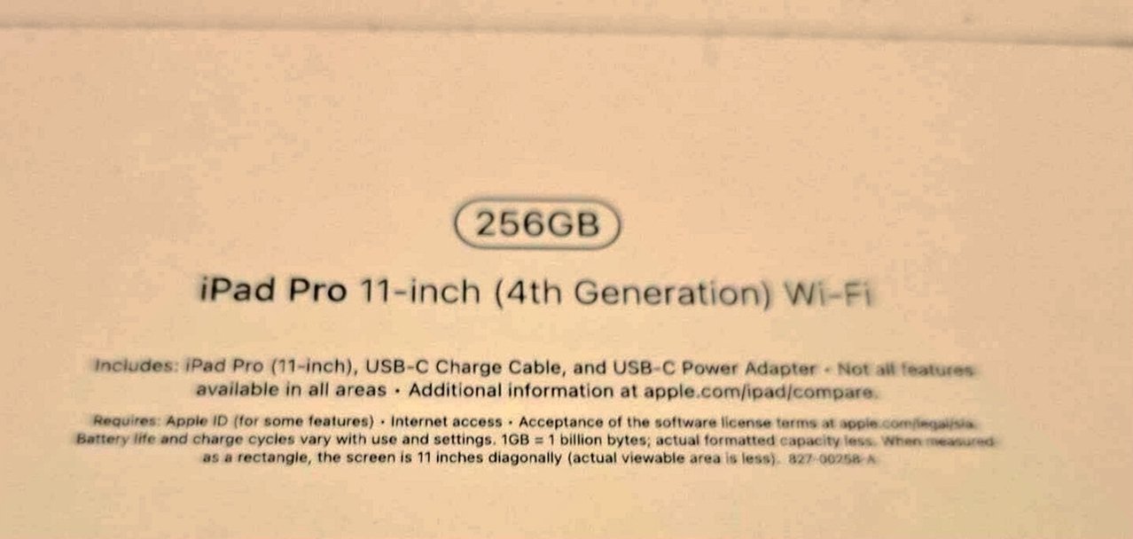 Apple iPad Pro 11 inch 4th Generation 256GB Silver Unlocked - Used image 2
