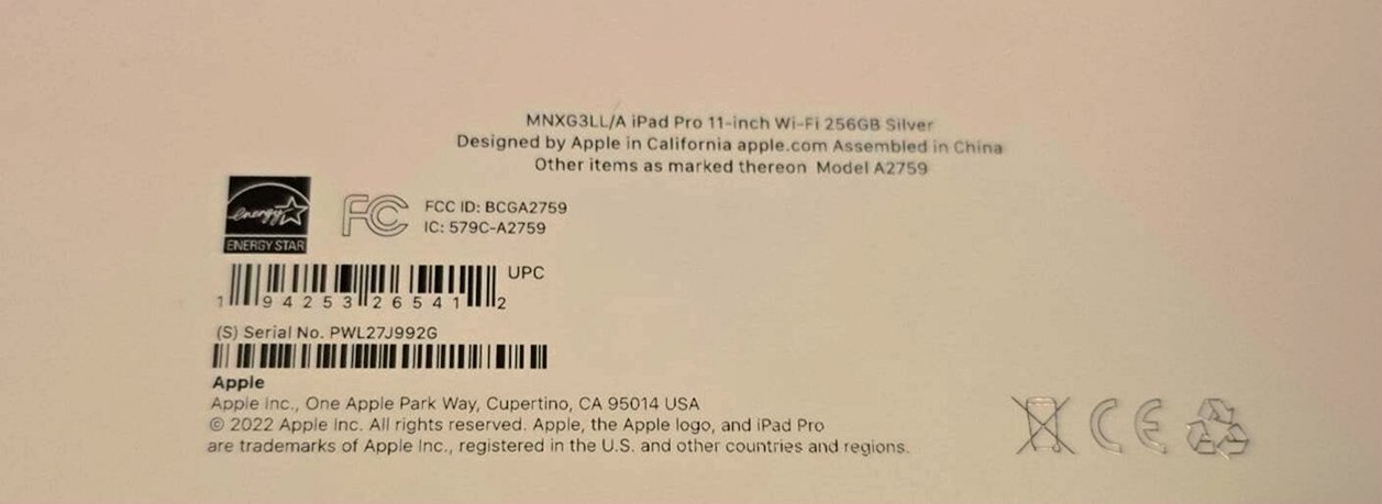 Apple iPad Pro 11 inch 4th Generation 256GB Silver Unlocked - Used image 3