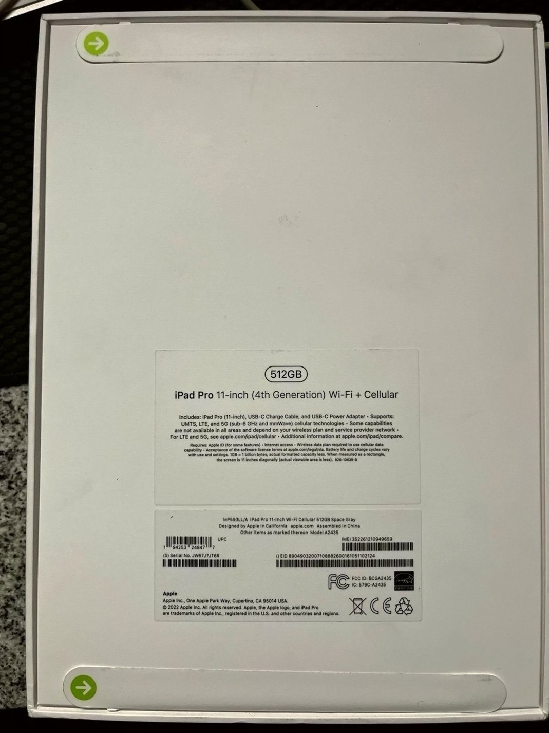 Apple iPad Pro 4th Generation M2 512GB Unlocked - Used image 2
