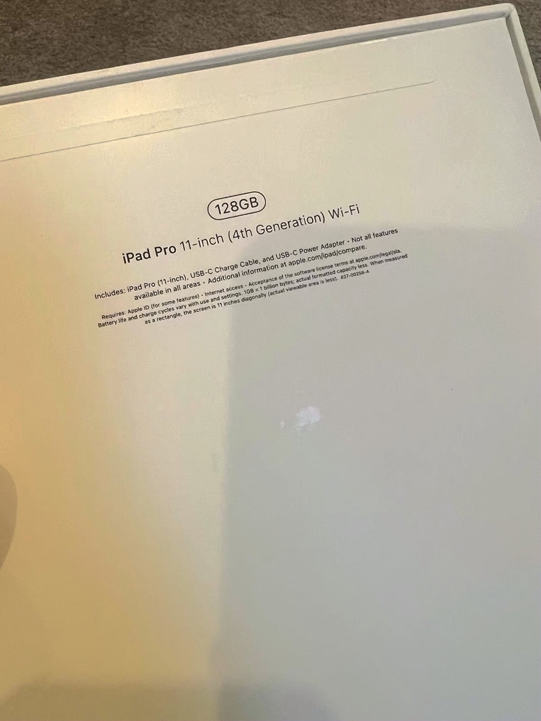Apple iPad Pro 11” 128GB Silver Unlocked - Used image 5