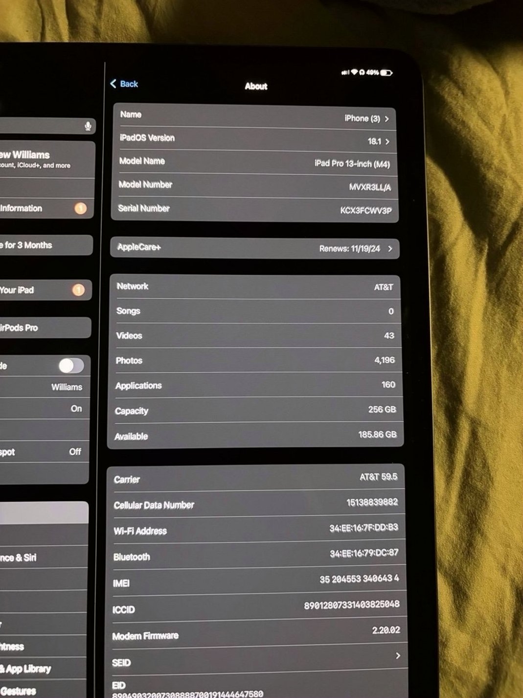 Apple iPad Pro 13 m4 256GB Space Gray Unlocked - Used image 2