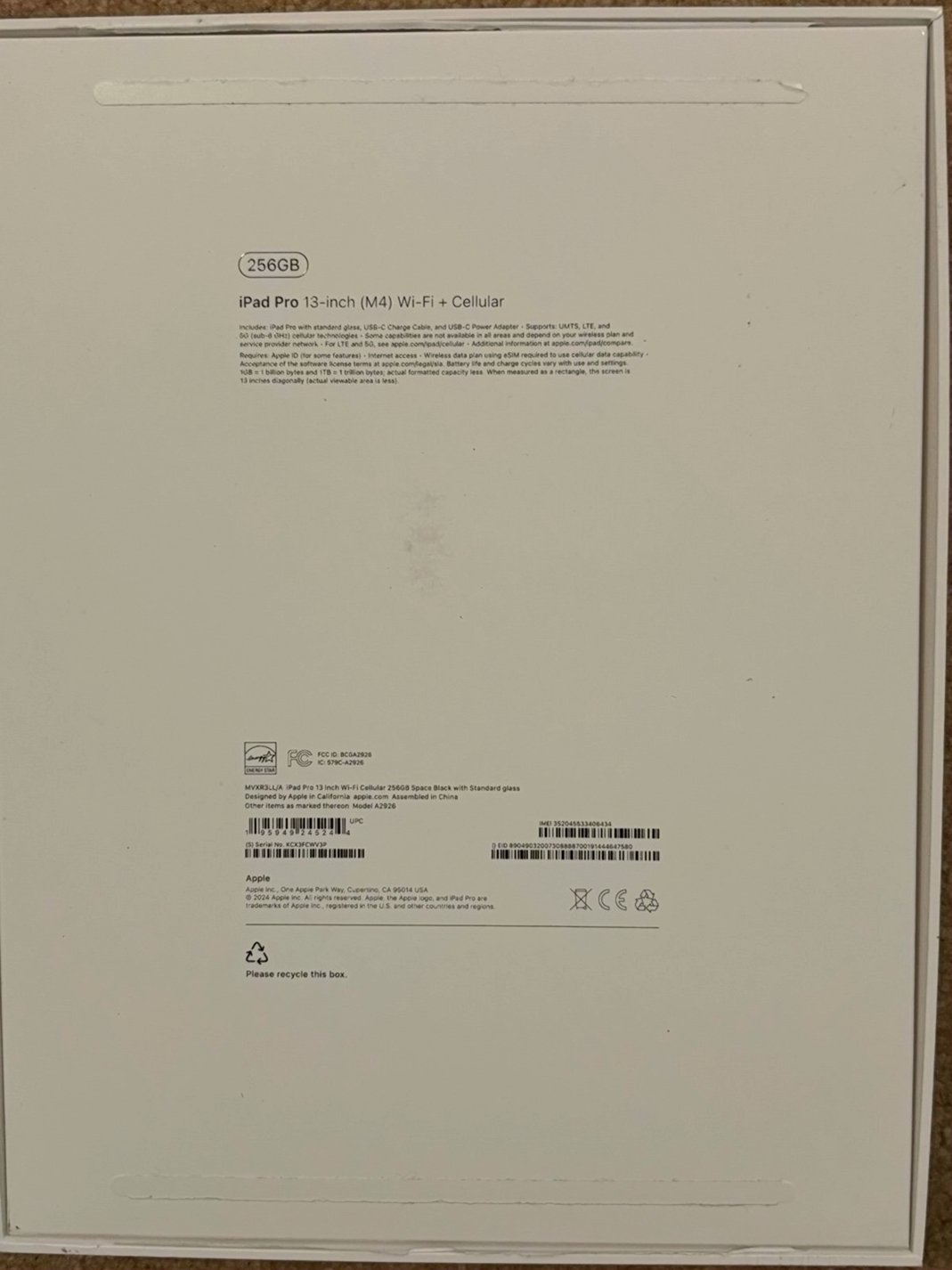 Apple iPad Pro 13 m4 256GB Space Gray Unlocked - Used image 3