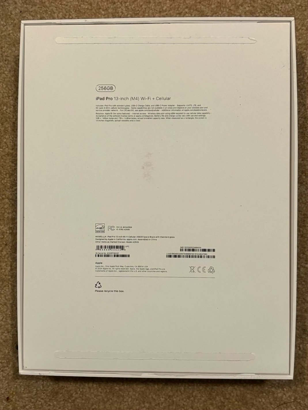 Apple iPad Pro 13 m4 256GB Space Gray Unlocked - Used image 4