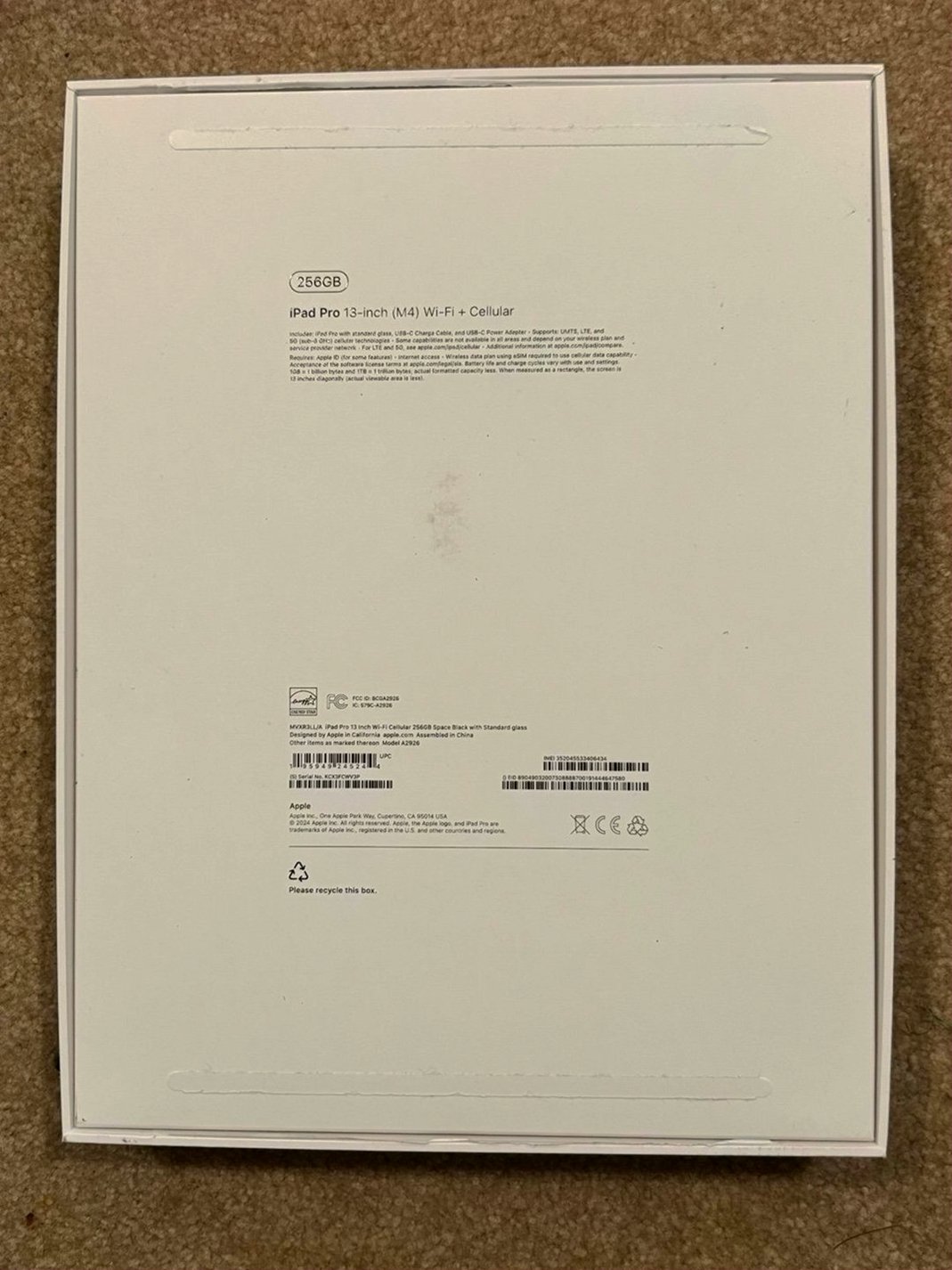 Apple iPad Pro 13 m4 256GB Space Gray Unlocked - Used image 5