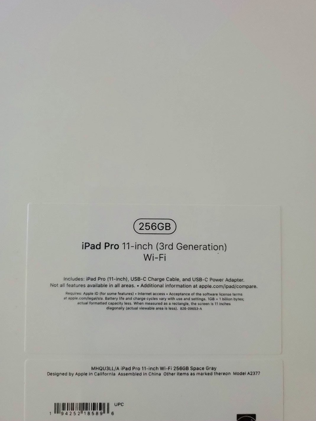 Apple iPad Pro 11 inch 256GB Space Gray Unlocked - Used image 2