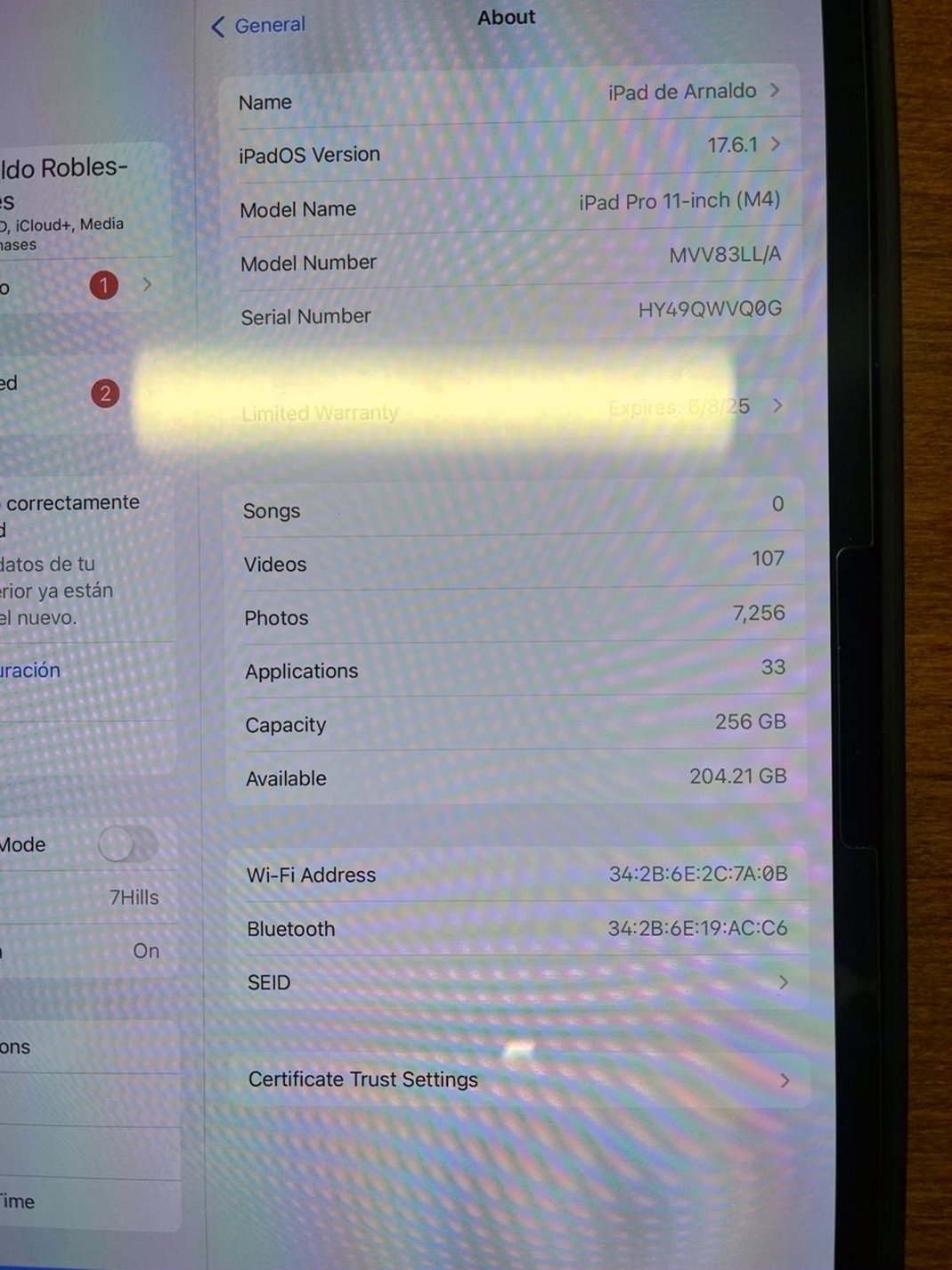 Apple iPad Pro 11 inch 256GB Space Gray Unlocked - Used