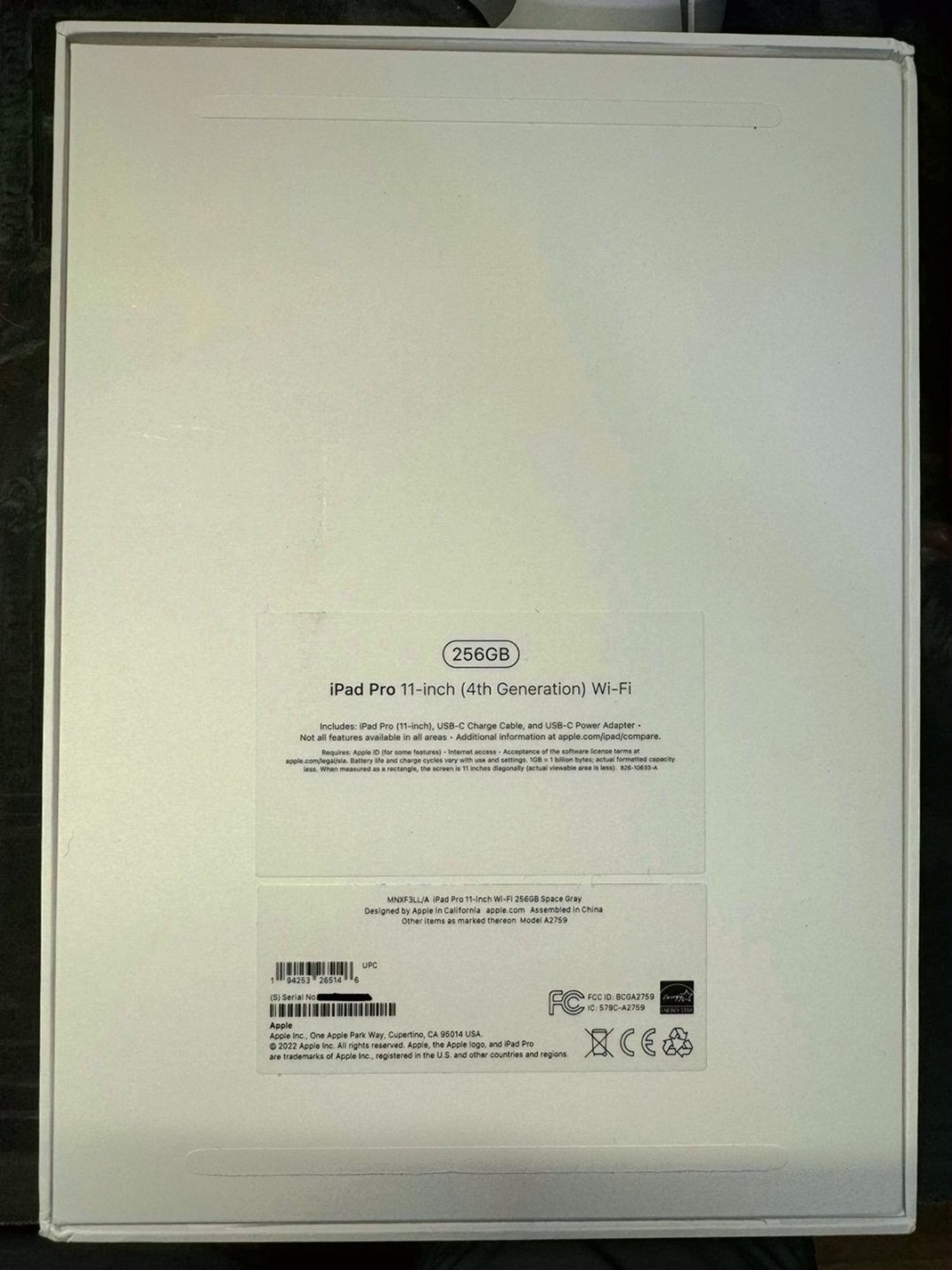 Apple iPad Pro 11" 256GB Space Gray Unlocked - Used