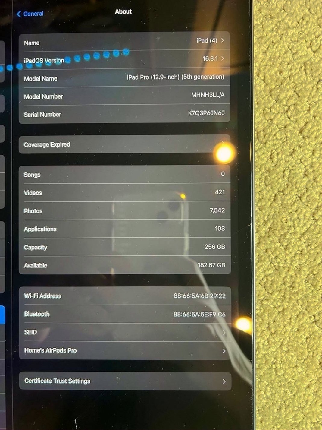 Apple iPad Pro 12.9-inch 256GB Unlocked Used image 4