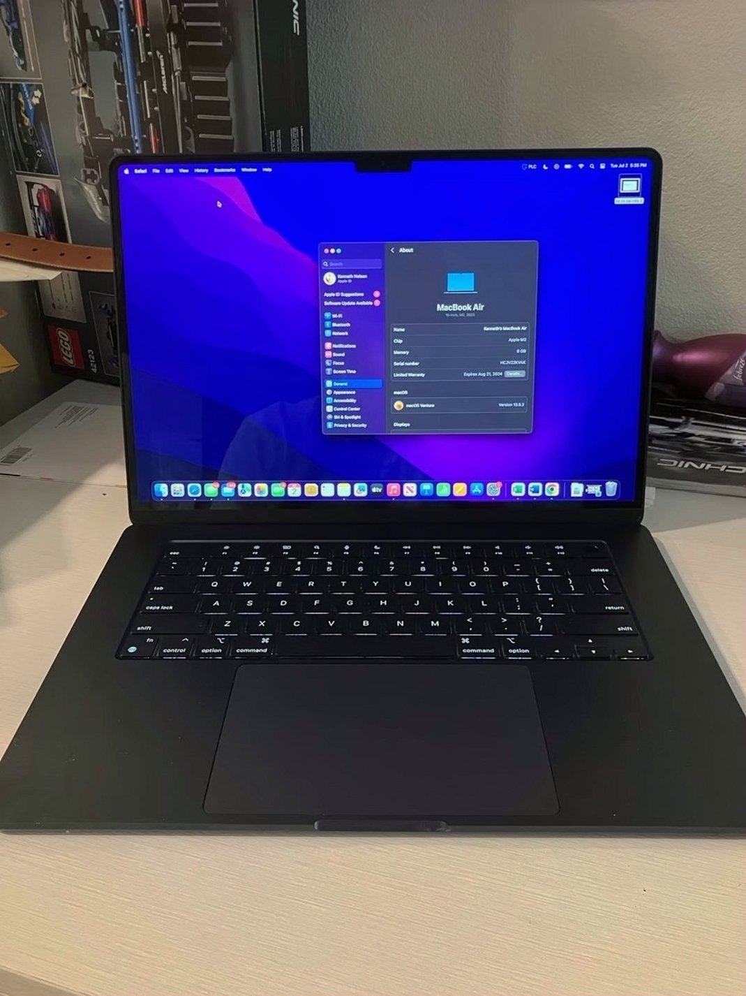 Apple MacBook Air 15' M2 250GB 1C16 Used image 3