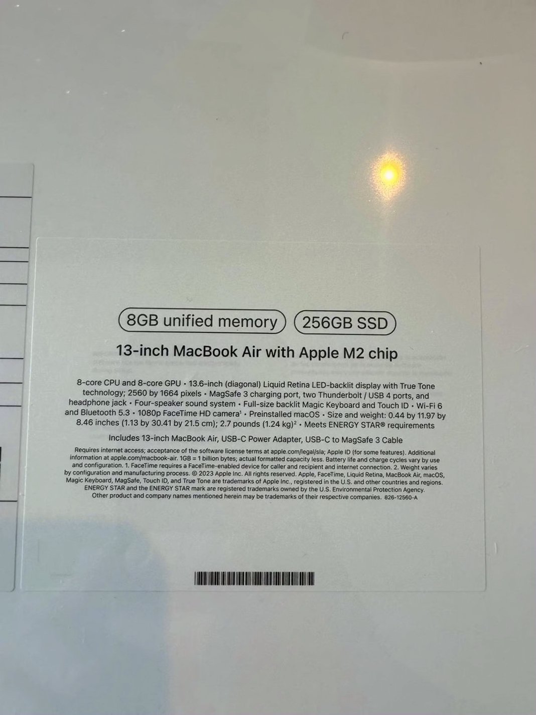 Apple MacBook Air 2022 256GB Midnight Unlocked Used image 3