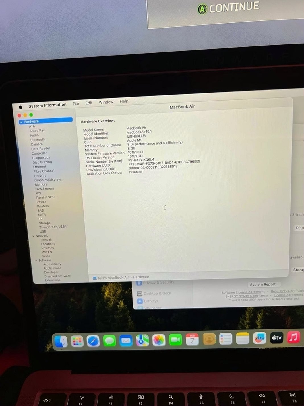 Apple MacBook Air M1 256GB Space Grey Unlocked - Used image 5