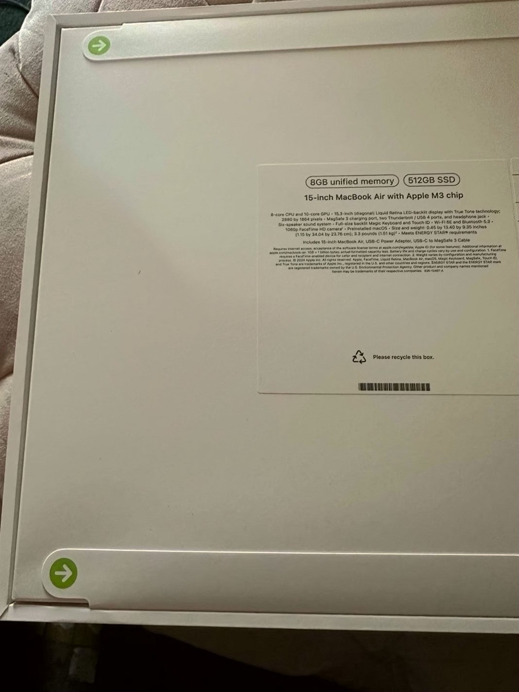 Apple MacBook Air 15-inch 512GB Midnight Unlocked - Used