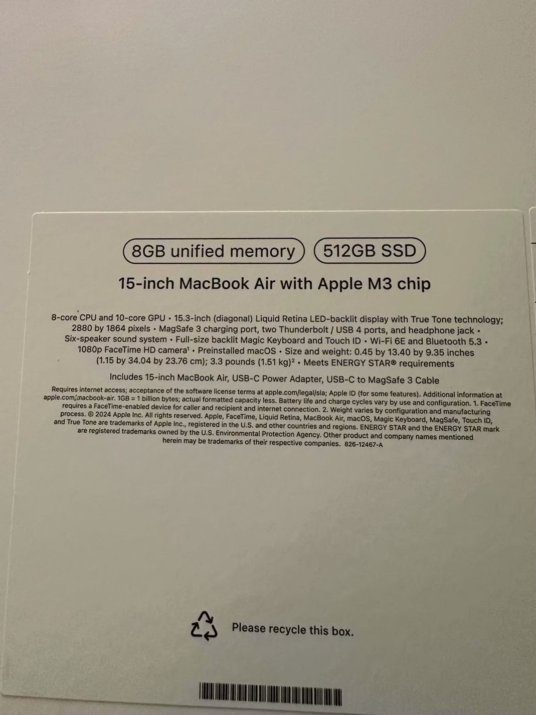 Apple MacBook Air 15-inch 512GB Midnight Unlocked - Used image 3