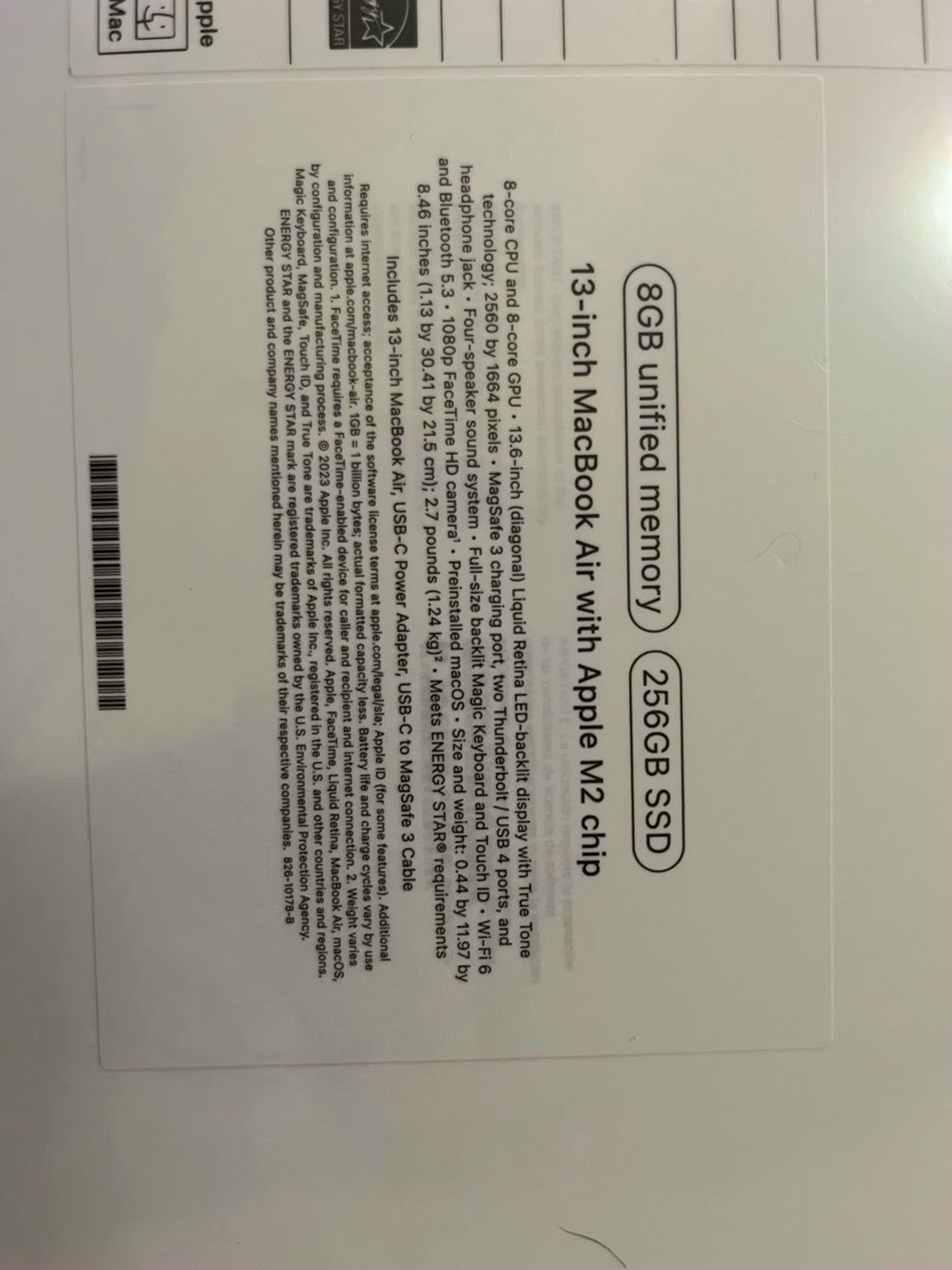 Apple MacBook Air 2022 256GB Midnight Blue - Used image 4