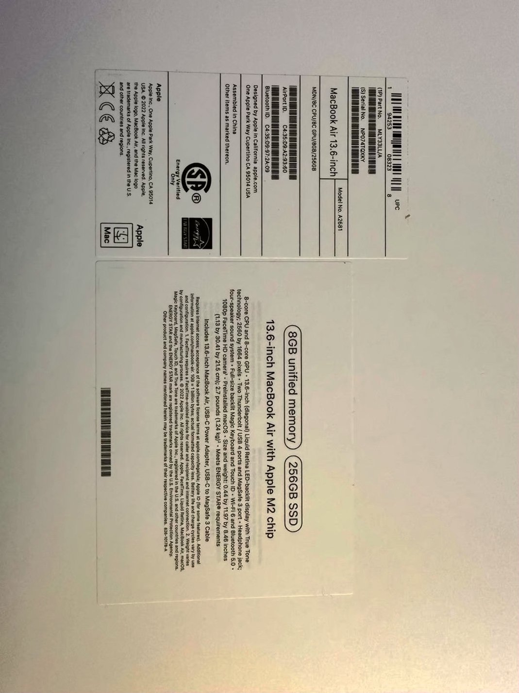 Apple MacBook Air M2 2022 256GB Midnight Unlocked - Used image 4