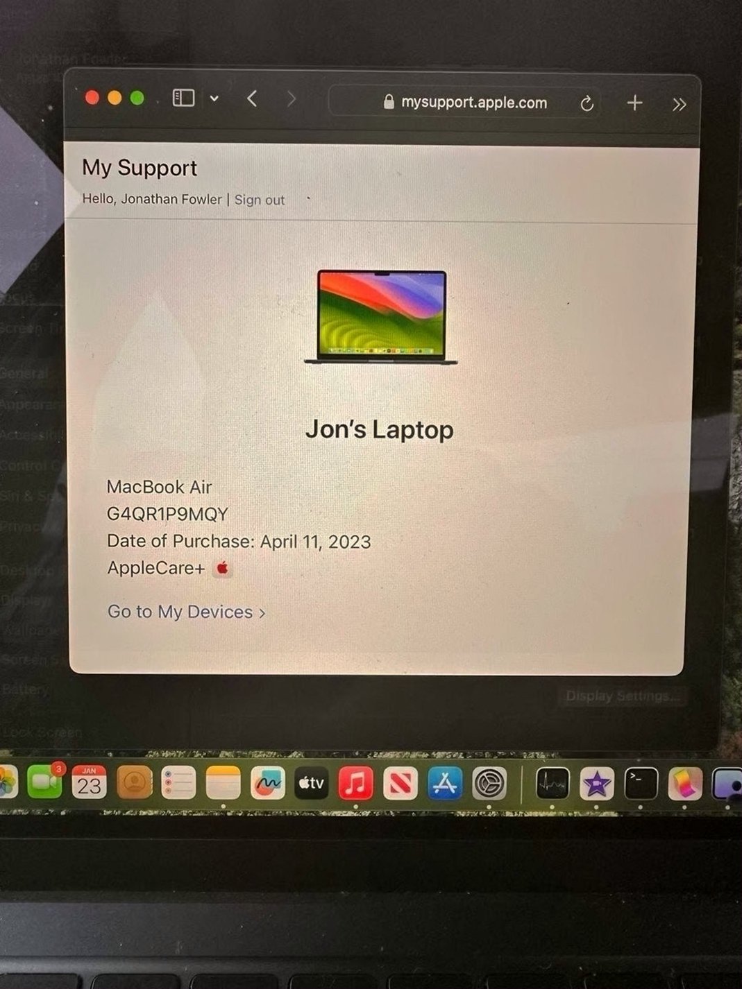 Apple MacBook Air M2 2022 512GB Space Gray Unlocked - Used image 3