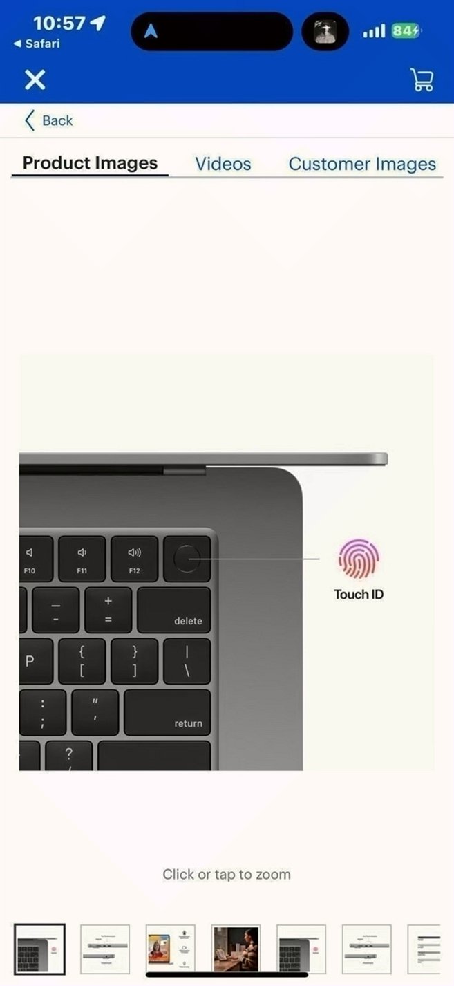 Apple Macbook Air 15in M2 512GB Midnight Used image 3