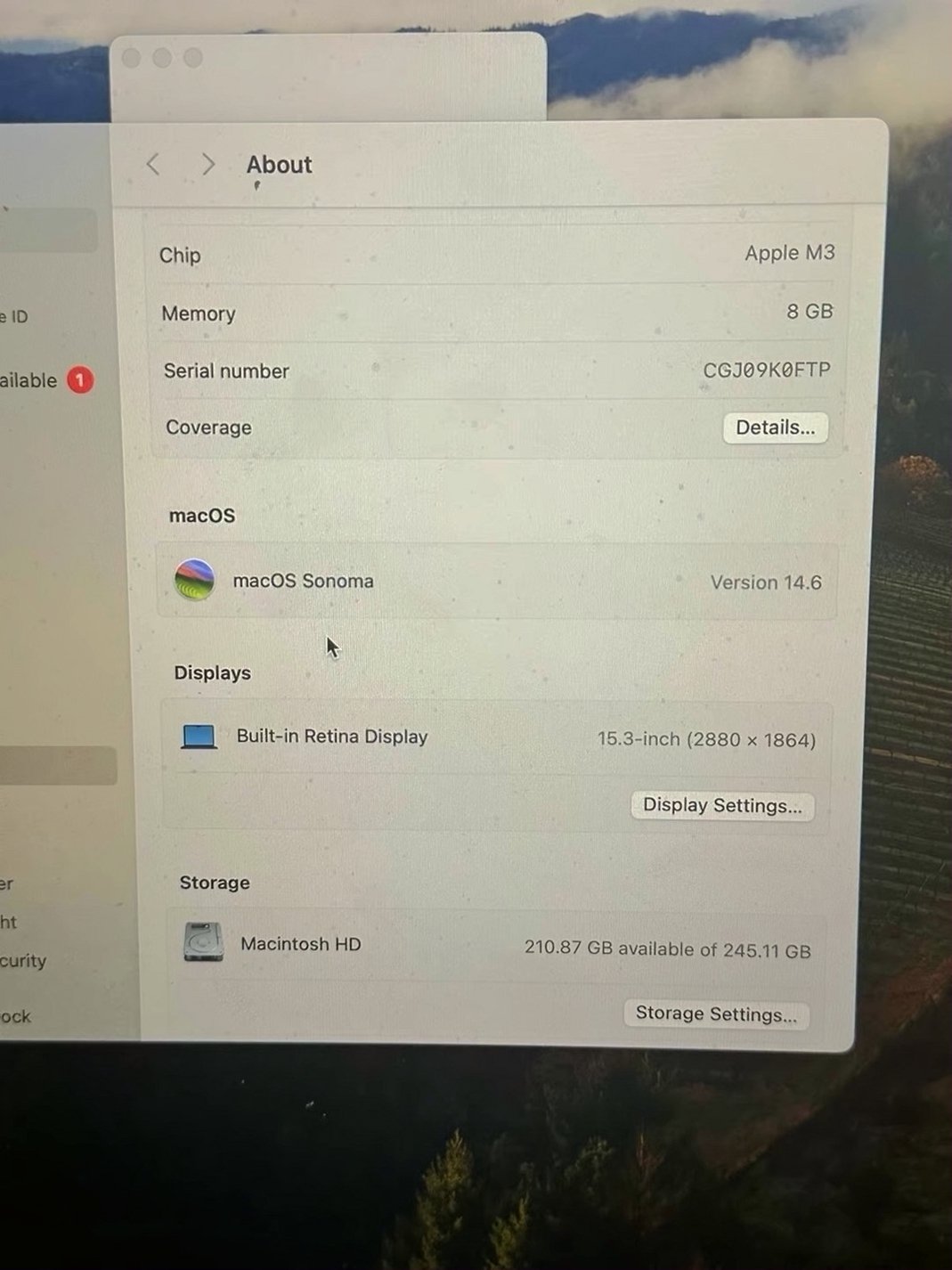 Apple MacBook Air M3 8GB 15-inch - Used image 3