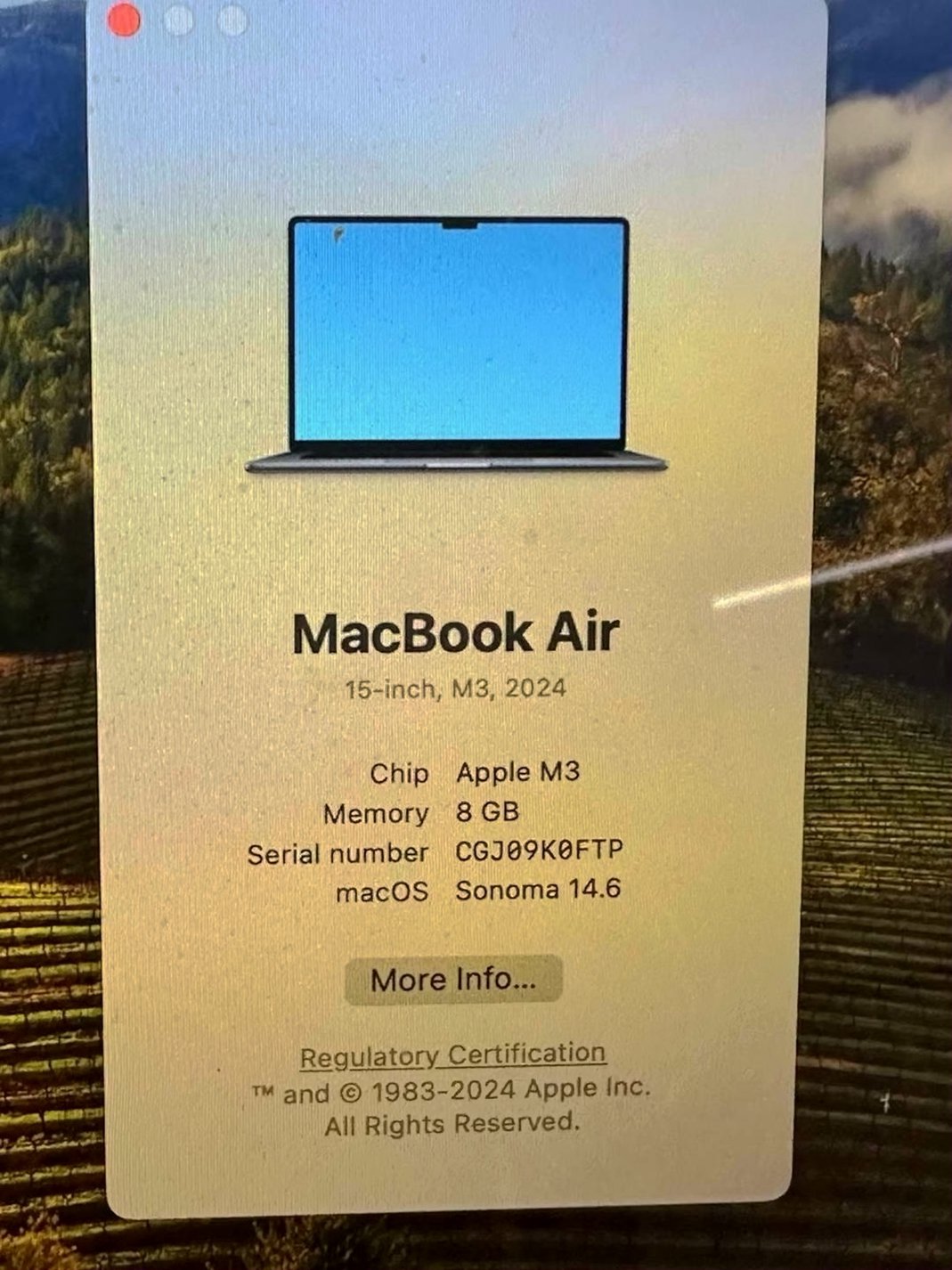 Apple MacBook Air M3 8GB 15-inch - Used image 5