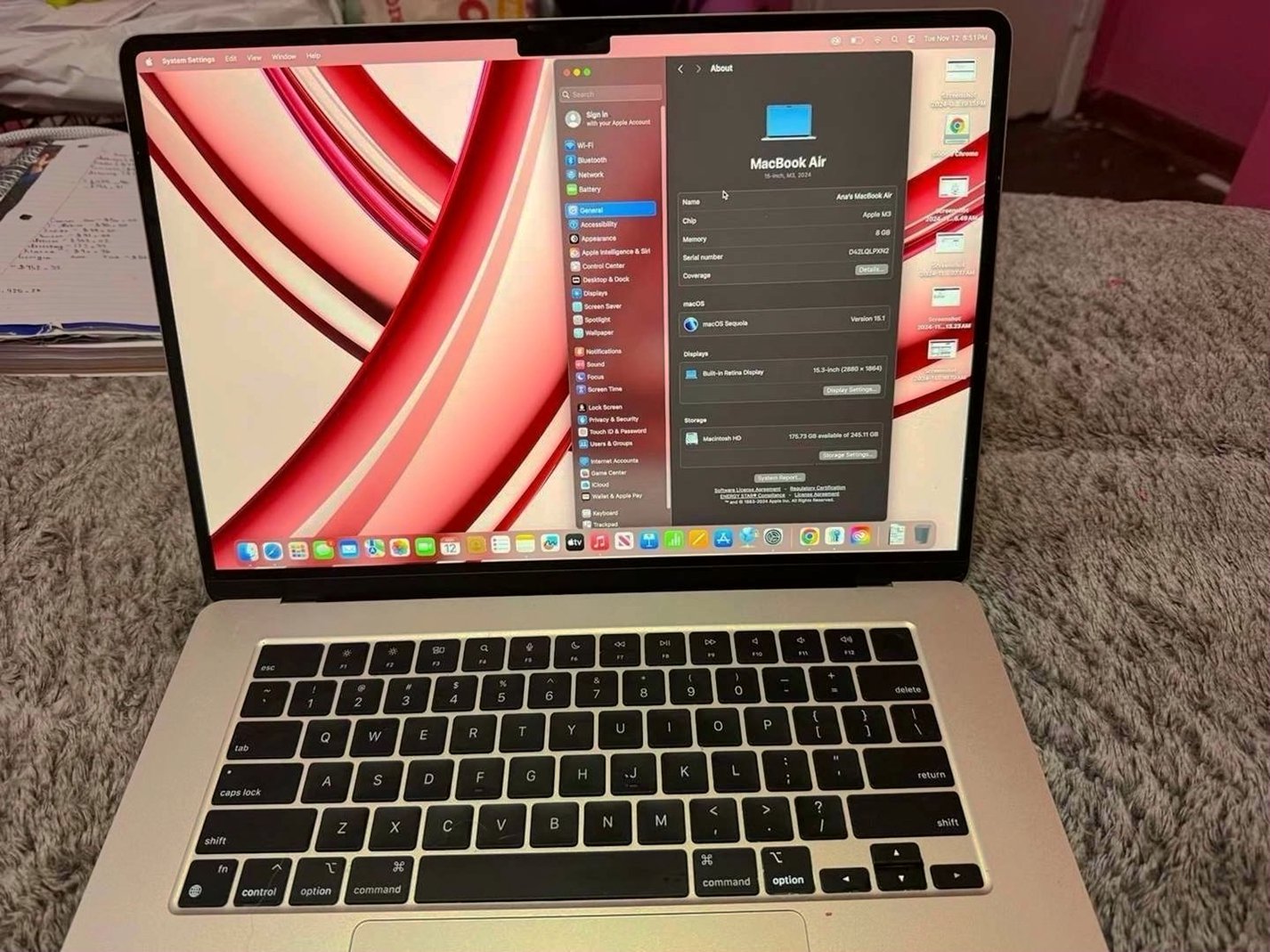 Apple MacBook Air M3 8GB 15.3in - Used image 2