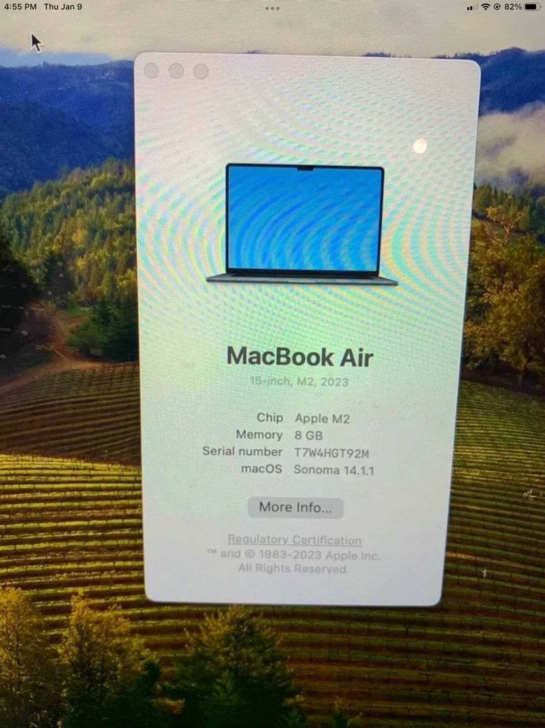 Apple MacBook Air 15-inch M2 256GB Blue - Used image 4