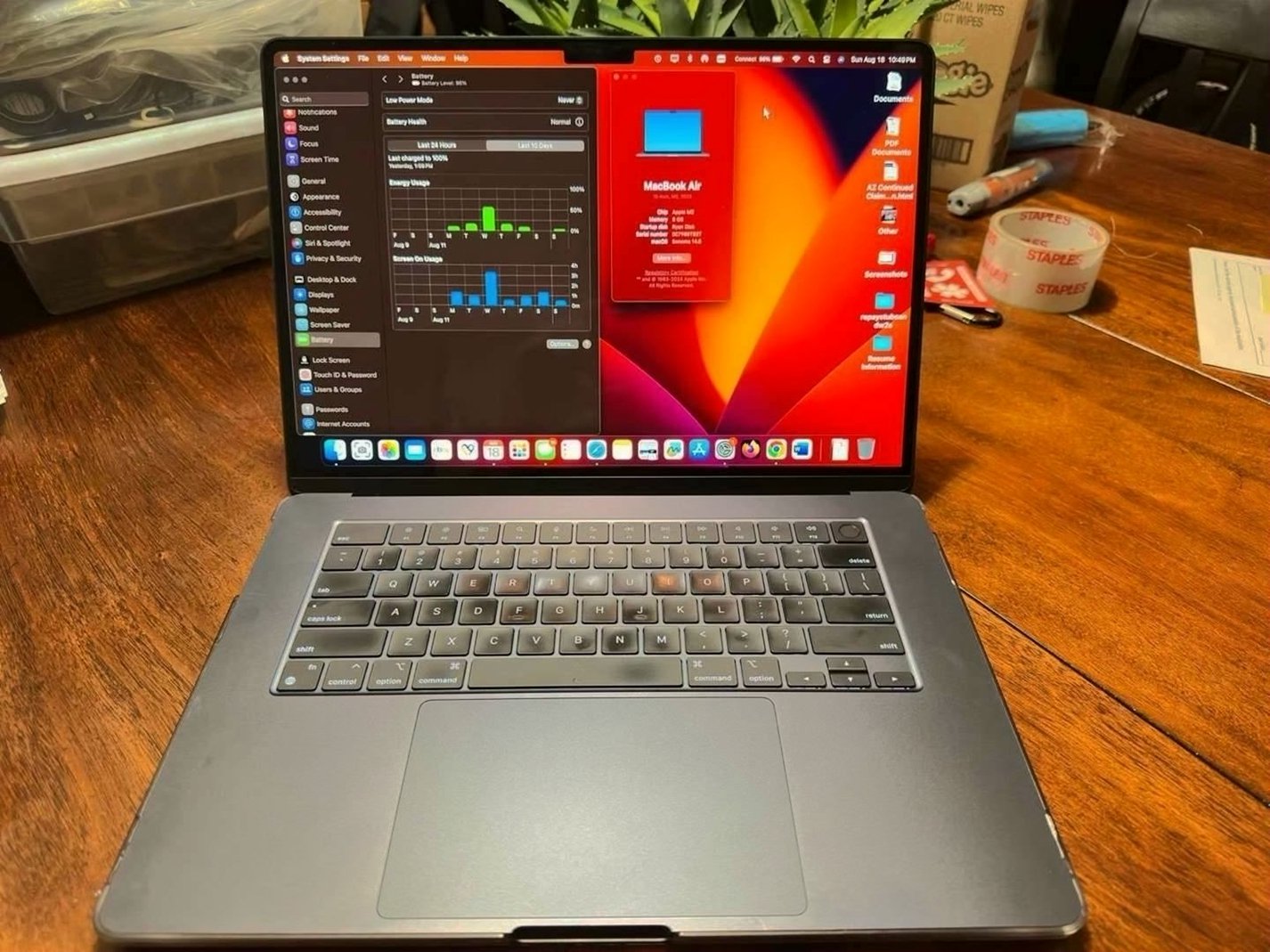 Apple MacBook Air 15-inch M2 Chip 8GB 256GB SSD Used image 3